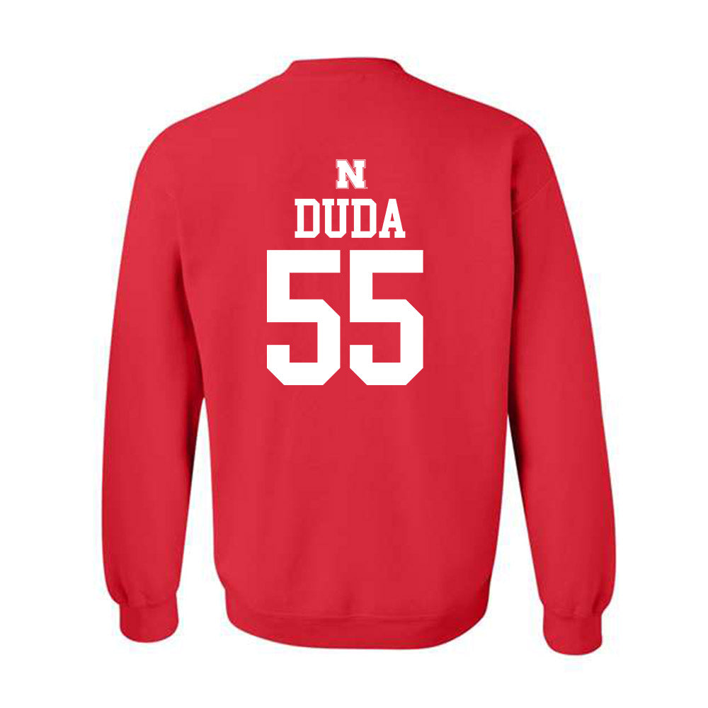 Nebraska - NCAA Football : Ethan Duda - Generic Shersey Crewneck Sweatshirt-1