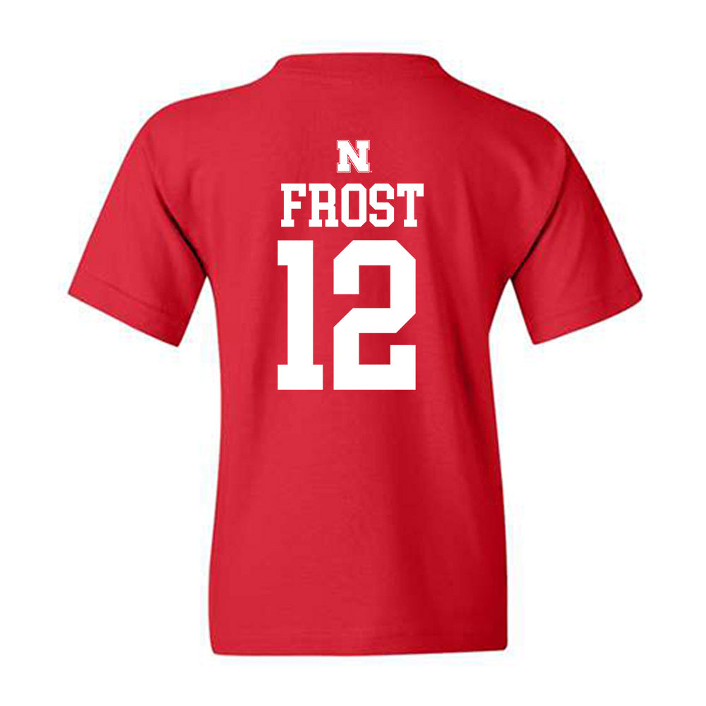 Nebraska - NCAA Baseball : Cael Frost - Generic Shersey Youth T-Shirt-1