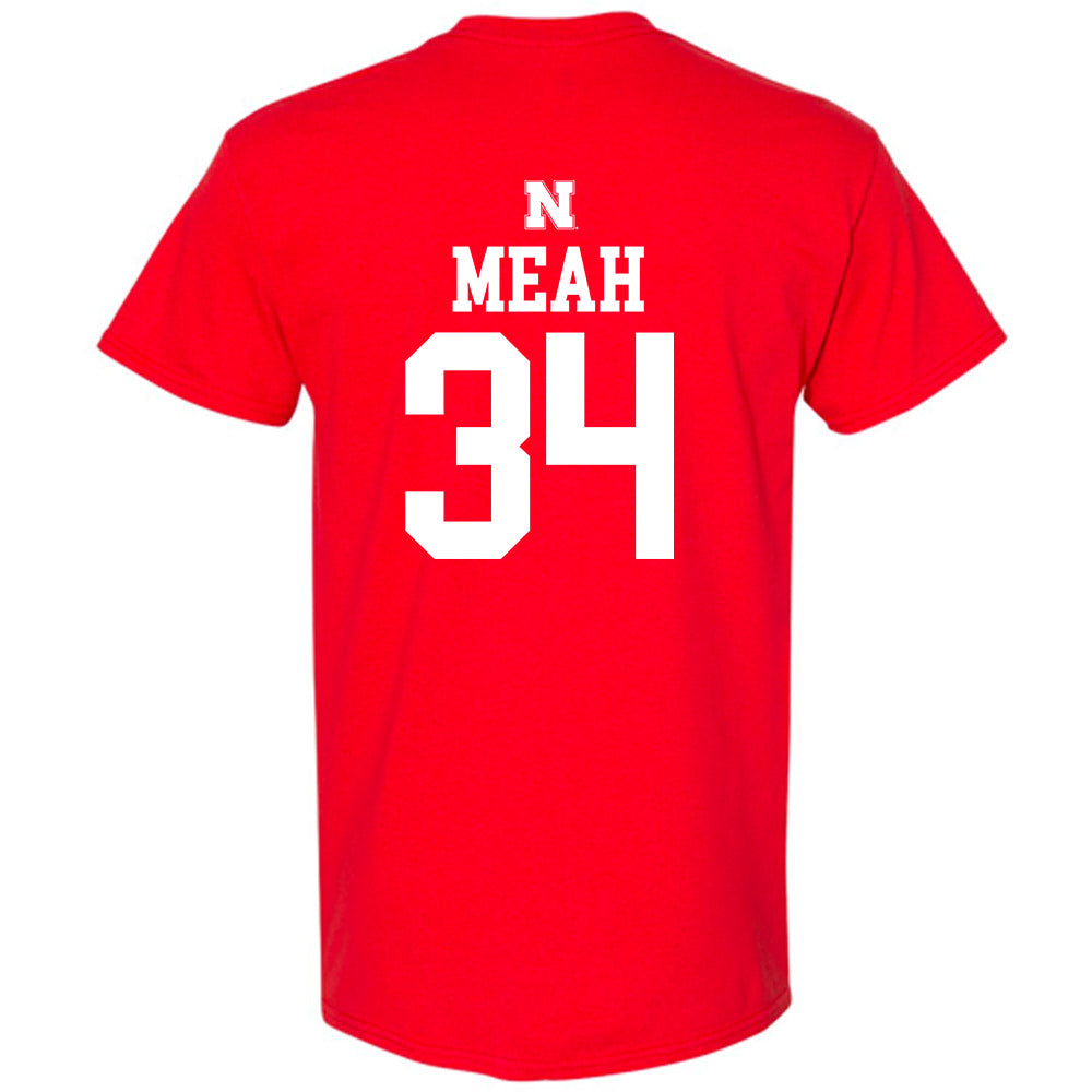 Nebraska - NCAA Men's Basketball : Braxton Meah - Generic Shersey T-Shirt