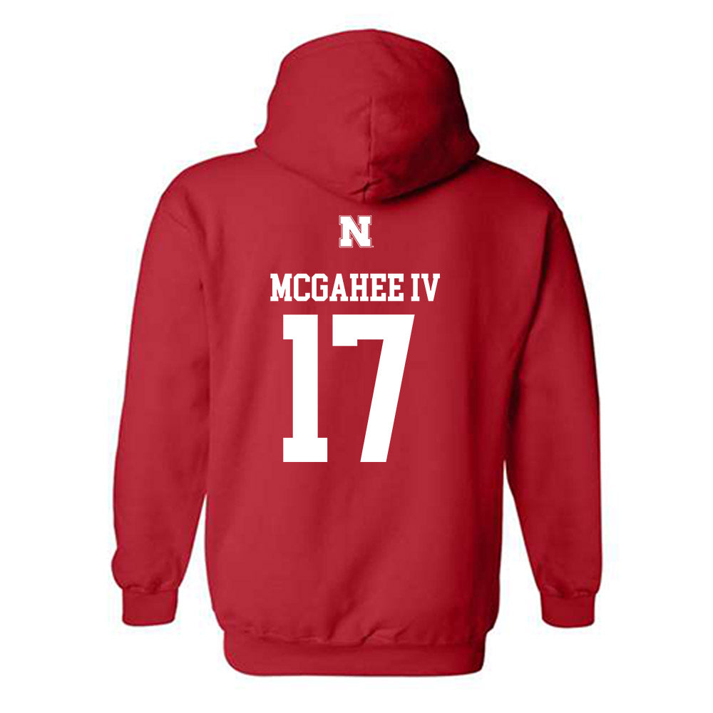 Nebraska - NCAA Football : Willis Mcgahee Iv - Generic Shersey Hooded Sweatshirt-1