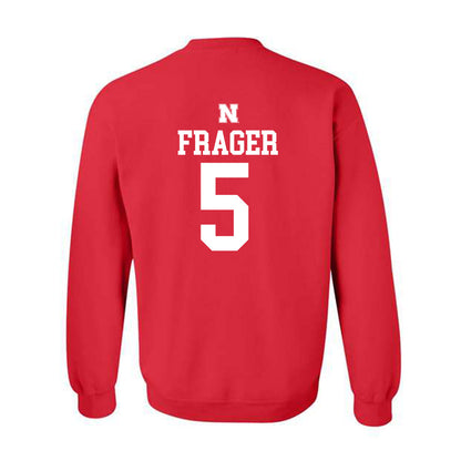 Nebraska - NCAA Men's Basketball : Braden Frager - Generic Shersey Crewneck Sweatshirt