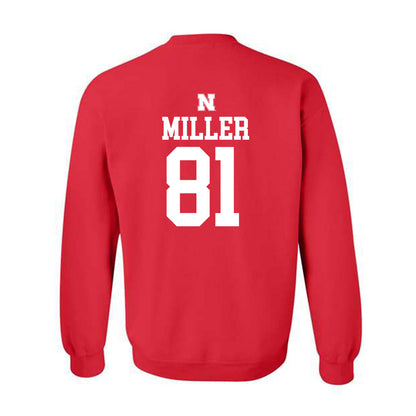 Nebraska - NCAA Football : Hayes Miller - Generic Shersey Crewneck Sweatshirt