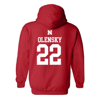 Nebraska - NCAA Softball : Caitlin Olensky - Hooded Sweatshirt Classic Shersey