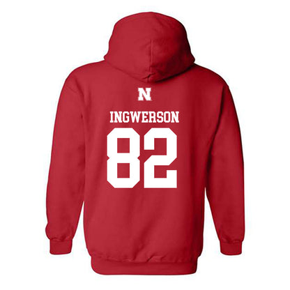 Nebraska - NCAA Football : Eric Ingwerson - Generic Shersey Hooded Sweatshirt