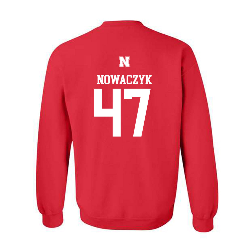 Nebraska - NCAA Baseball : Colin Nowaczyk - Generic Shersey Crewneck Sweatshirt-1