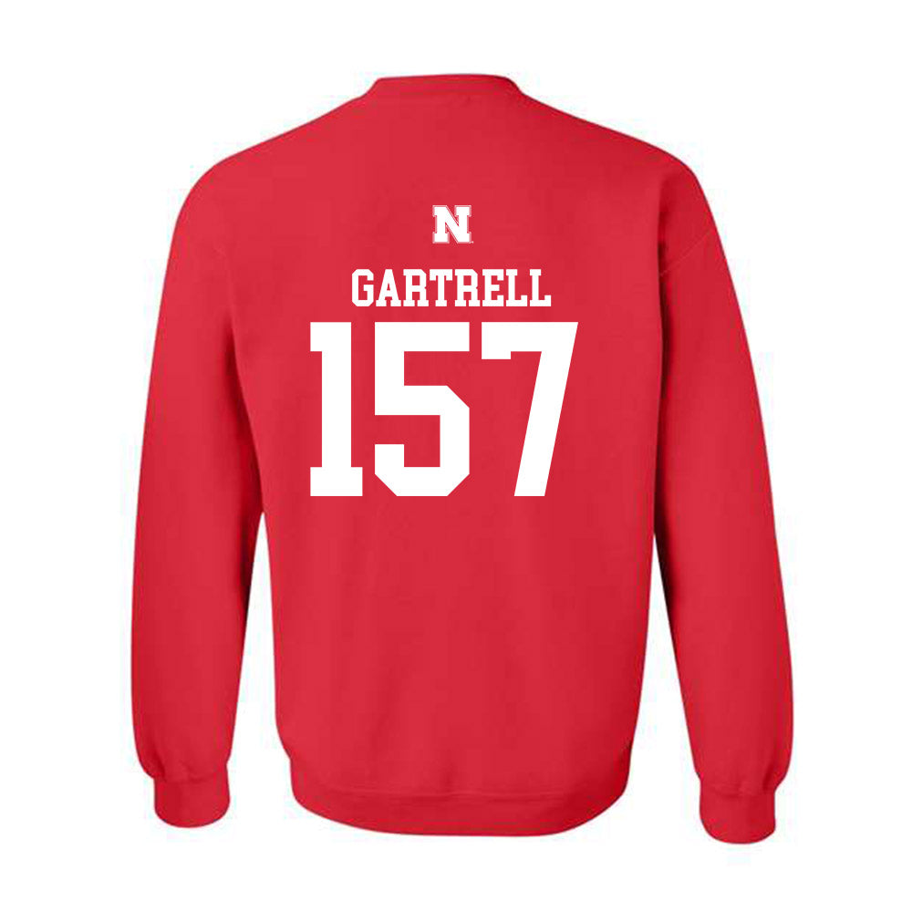 Nebraska - NCAA Wrestling : Dez Gartrell - Generic Shersey Crewneck Sweatshirt-1