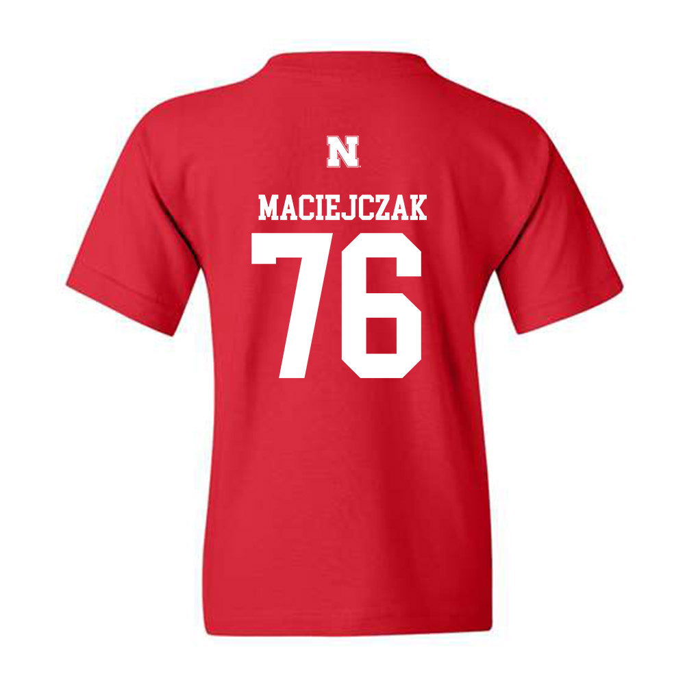 Nebraska - NCAA Football : Jason Maciejczak - Generic Shersey Youth T-Shirt