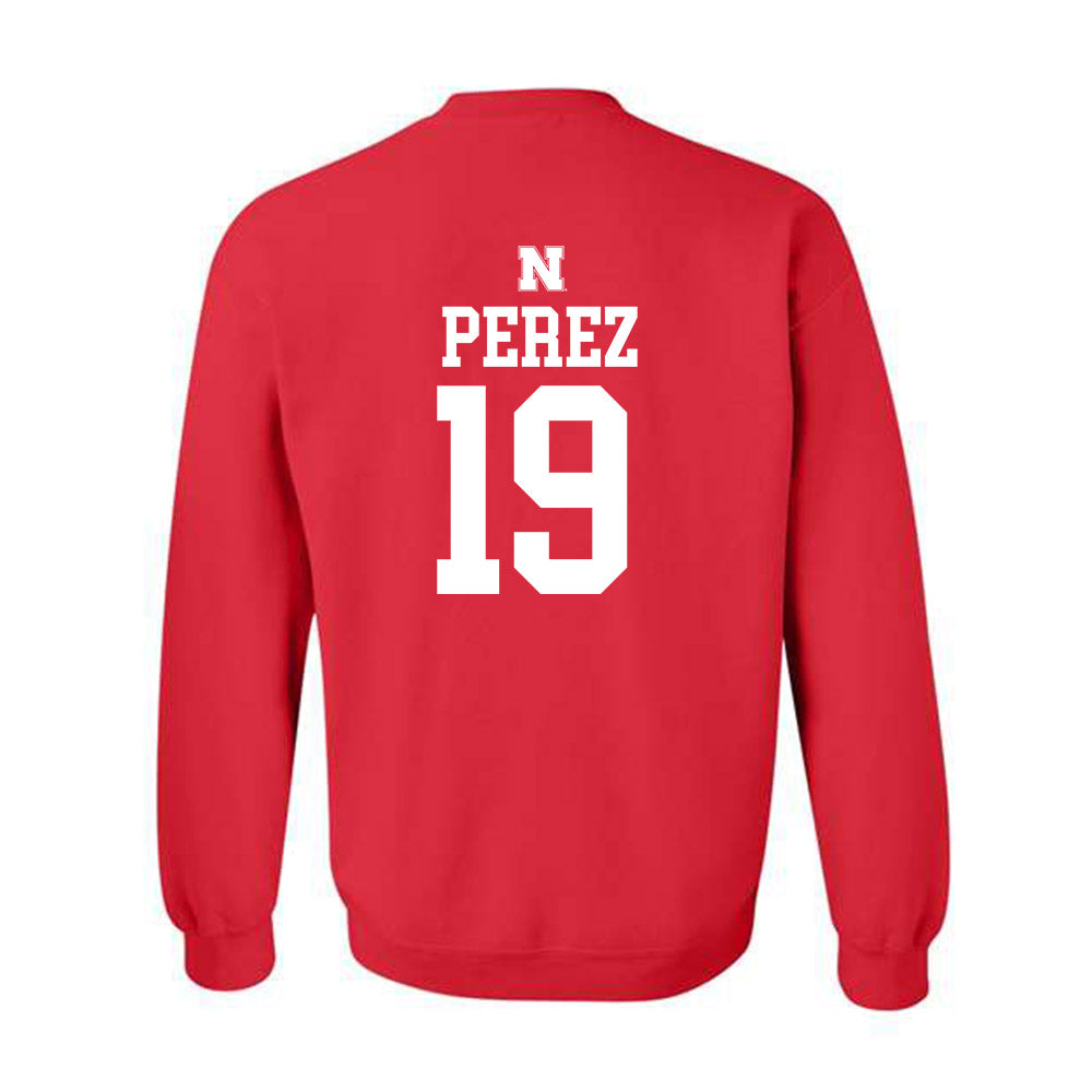 Nebraska - NCAA Women's Soccer : Kianna Perez - Generic Shersey Crewneck Sweatshirt-1