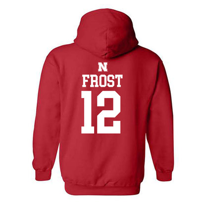 Nebraska - NCAA Baseball : Cael Frost - Generic Shersey Hooded Sweatshirt-1