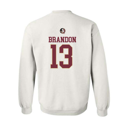 FSU - NCAA Women's Soccer : Mya Brandon - Fashion Shersey Crewneck Sweatshirt-1