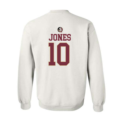 FSU - NCAA Men's Basketball : Lajae Jones - Fashion Shersey Crewneck Sweatshirt-1
