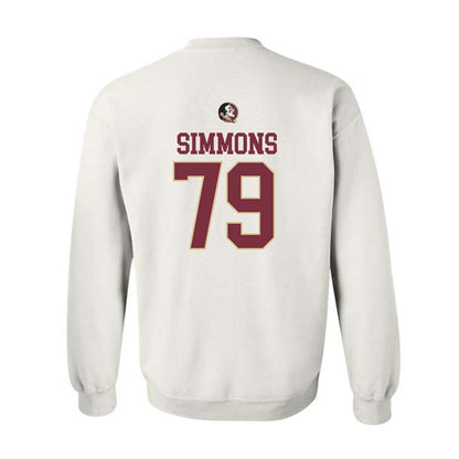 FSU - NCAA Football : Lucas Simmons - Fashion Shersey Crewneck Sweatshirt