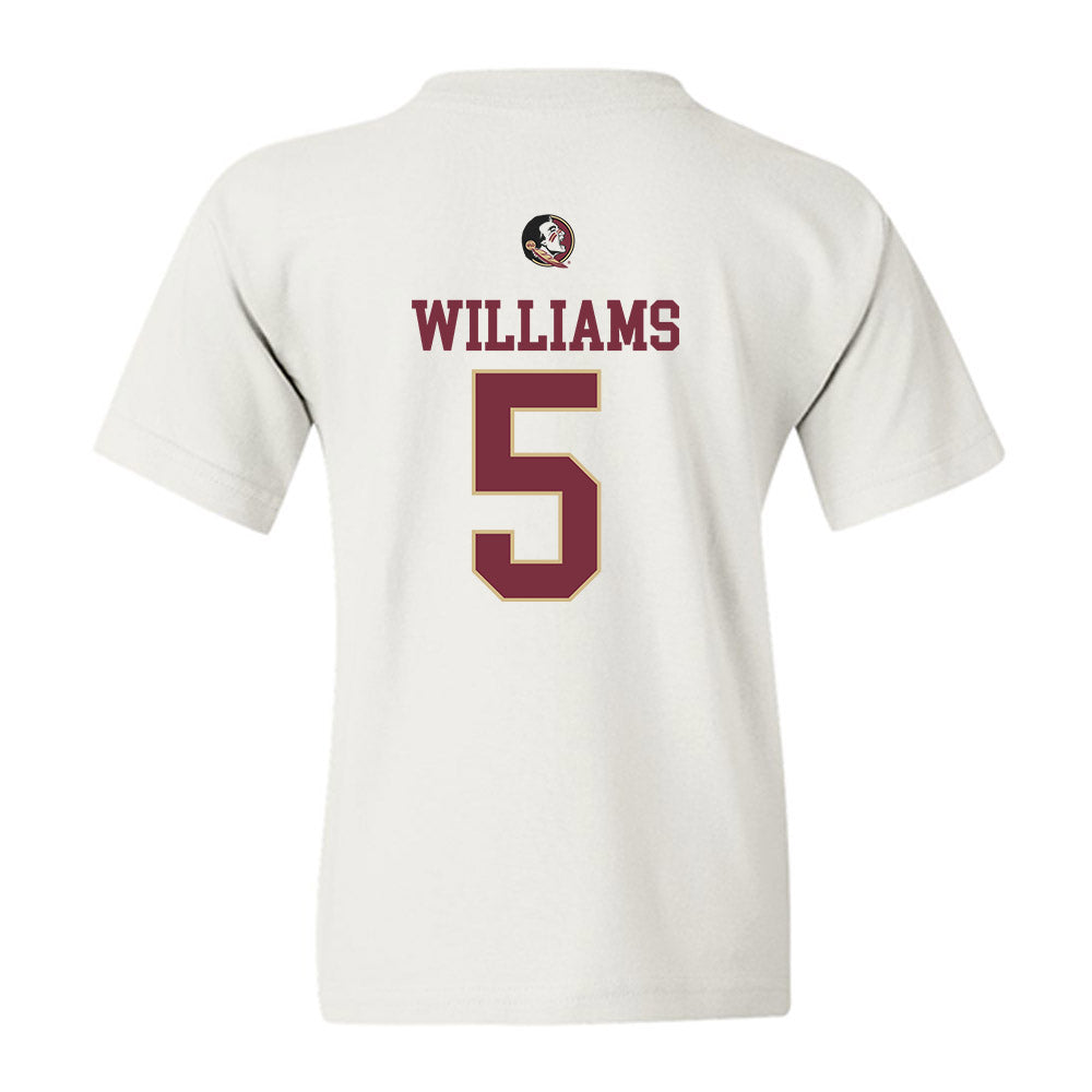 FSU - NCAA Baseball : Chase Williams - Fashion Shersey Youth T-Shirt-1