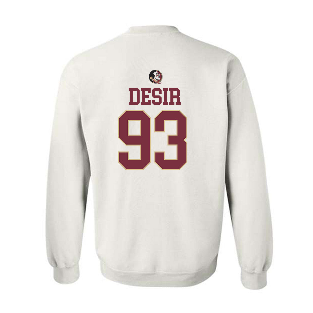 FSU - NCAA Football : Mandrell Desir - Fashion Shersey Crewneck Sweatshirt-1
