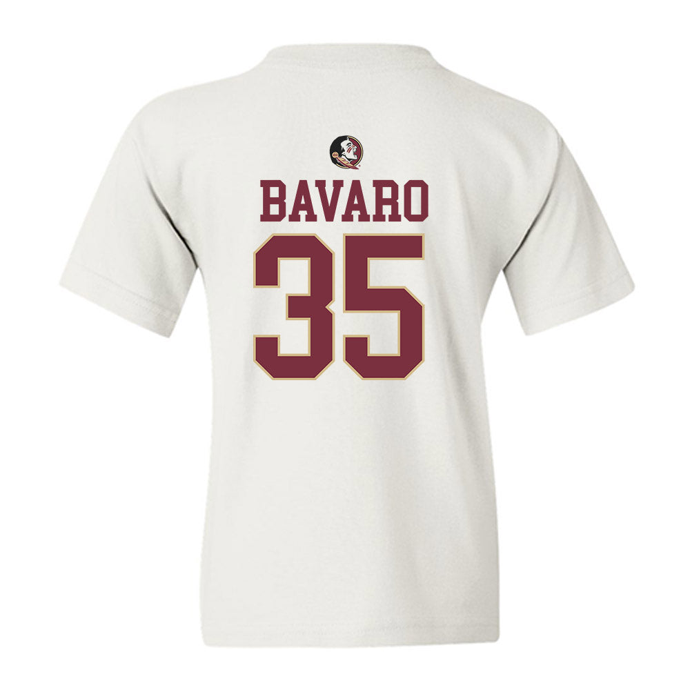 FSU - NCAA Baseball : Will Bavaro - Fashion Shersey Youth T-Shirt-1