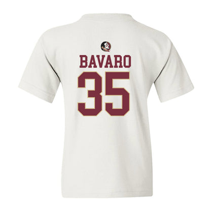 FSU - NCAA Baseball : Will Bavaro - Fashion Shersey Youth T-Shirt-1