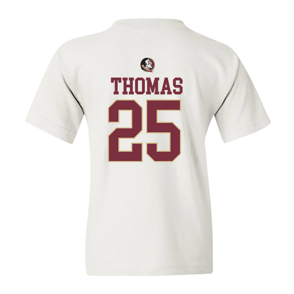 FSU - NCAA Men's Basketball : Justin Thomas - Fashion Shersey Youth T-Shirt-1