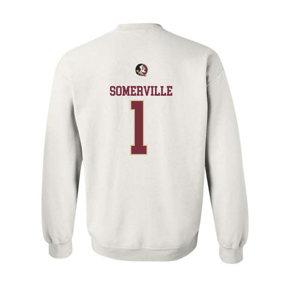FSU - NCAA Men's Basketball : Martin Somerville - Fashion Shersey Crewneck Sweatshirt-1