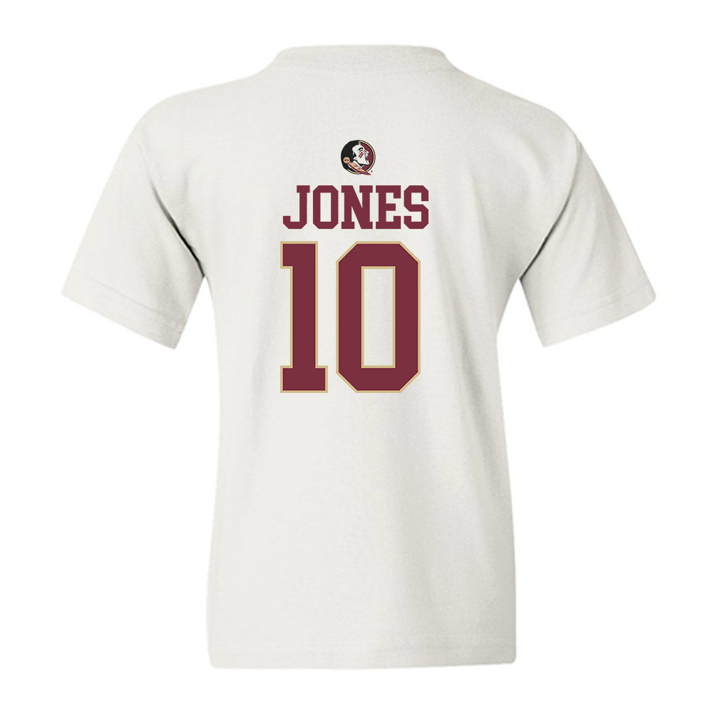 FSU - NCAA Men's Basketball : Lajae Jones - Fashion Shersey Youth T-Shirt-1