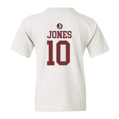 FSU - NCAA Men's Basketball : Lajae Jones - Fashion Shersey Youth T-Shirt-1