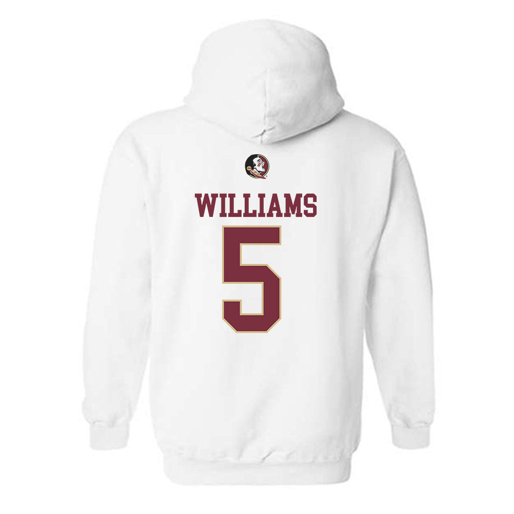 FSU - NCAA Baseball : Chase Williams - Fashion Shersey Hooded Sweatshirt-1