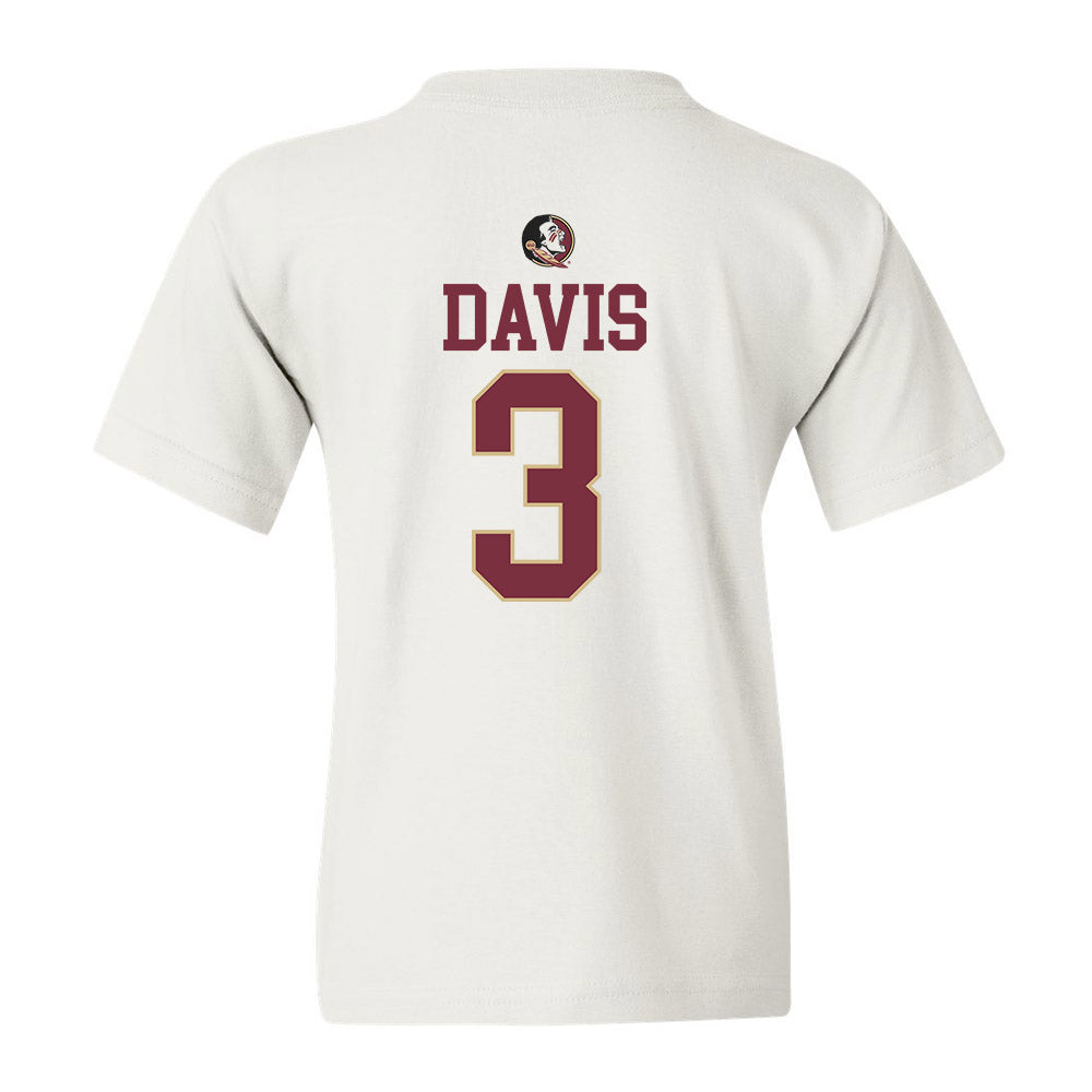 FSU - NCAA Football : Kam Davis - Fashion Shersey Youth T-Shirt