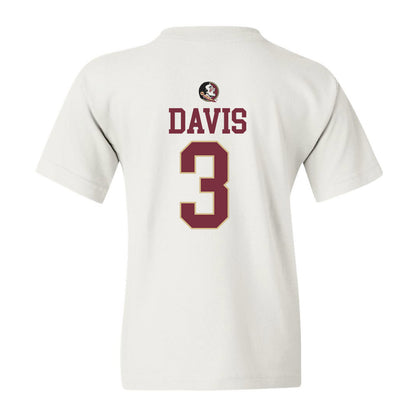 FSU - NCAA Football : Kam Davis - Fashion Shersey Youth T-Shirt