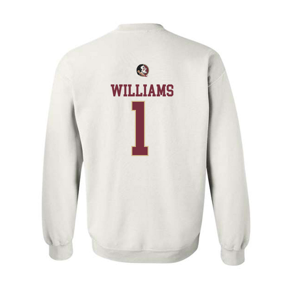 FSU - NCAA Baseball : Chase Williams - Fashion Shersey Crewneck Sweatshirt-1