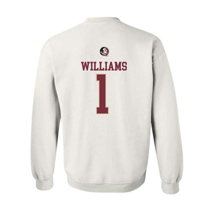 FSU - NCAA Baseball : Chase Williams - Fashion Shersey Crewneck Sweatshirt-1