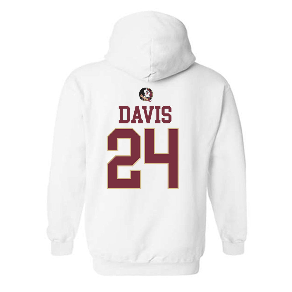 FSU - NCAA Women's Basketball : Pania Davis - Fashion Shersey Hooded Sweatshirt-1