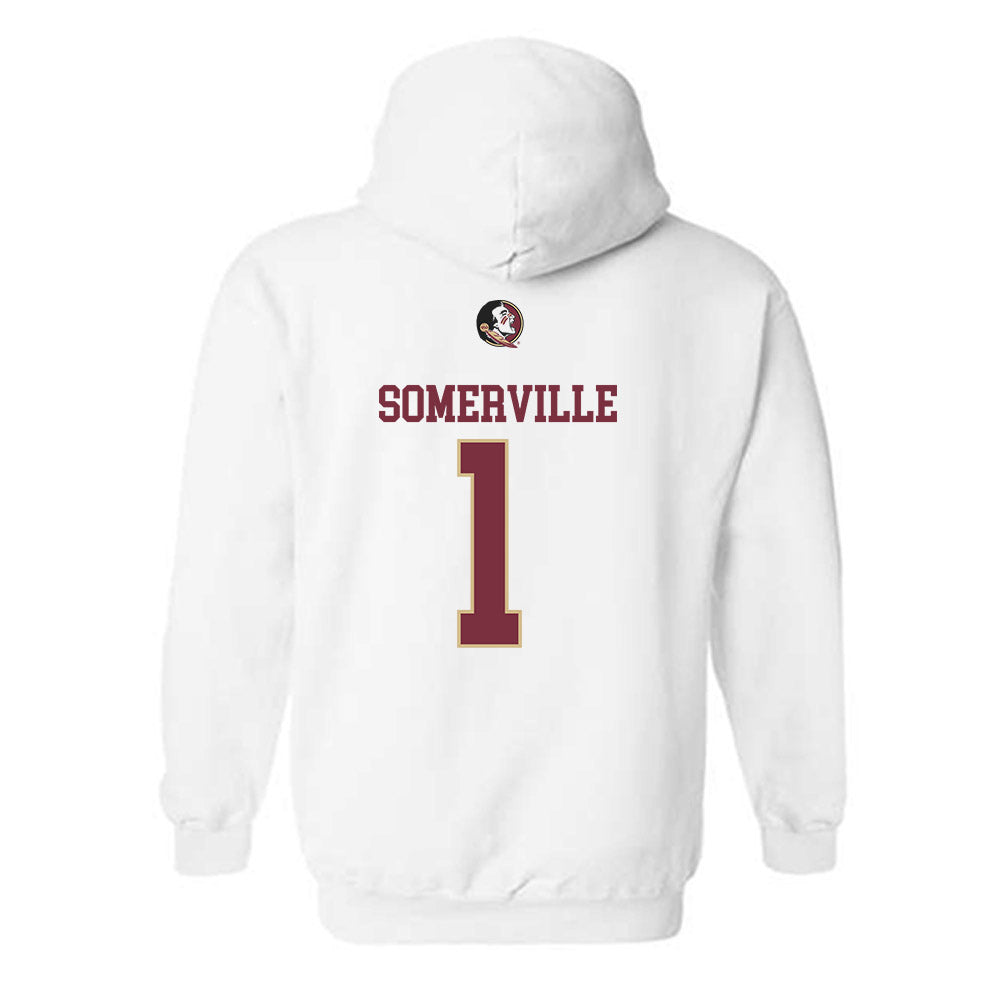 FSU - NCAA Men's Basketball : Martin Somerville - Fashion Shersey Hooded Sweatshirt-1