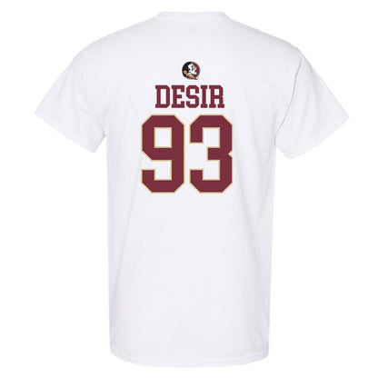 FSU - NCAA Football : Mandrell Desir - Fashion Shersey T-Shirt-1