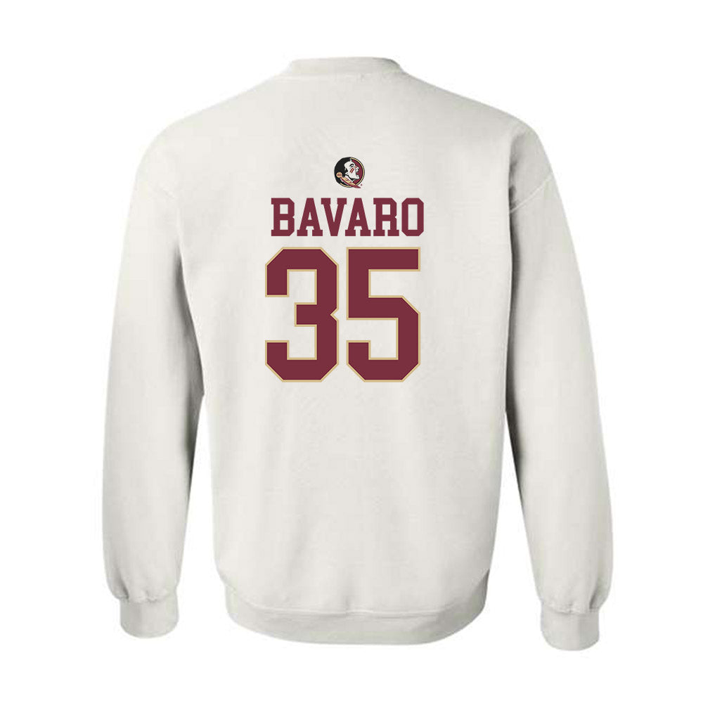 FSU - NCAA Baseball : Will Bavaro - Fashion Shersey Crewneck Sweatshirt-1