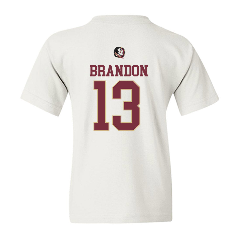 FSU - NCAA Women's Soccer : Mya Brandon - Fashion Shersey Youth T-Shirt-1
