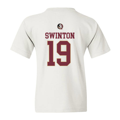FSU - NCAA Men's Basketball : AJ Swinton - Fashion Shersey Youth T-Shirt-1