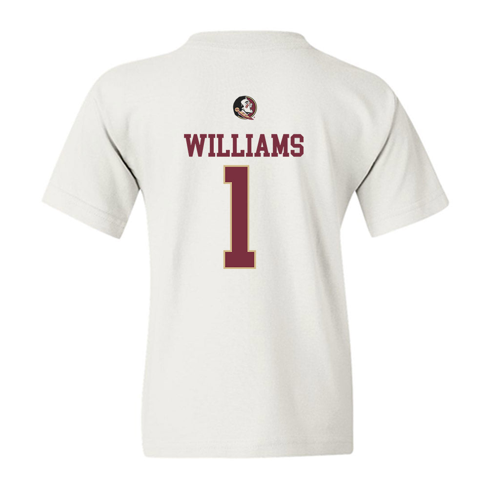 FSU - NCAA Baseball : Chase Williams - Fashion Shersey Youth T-Shirt-1