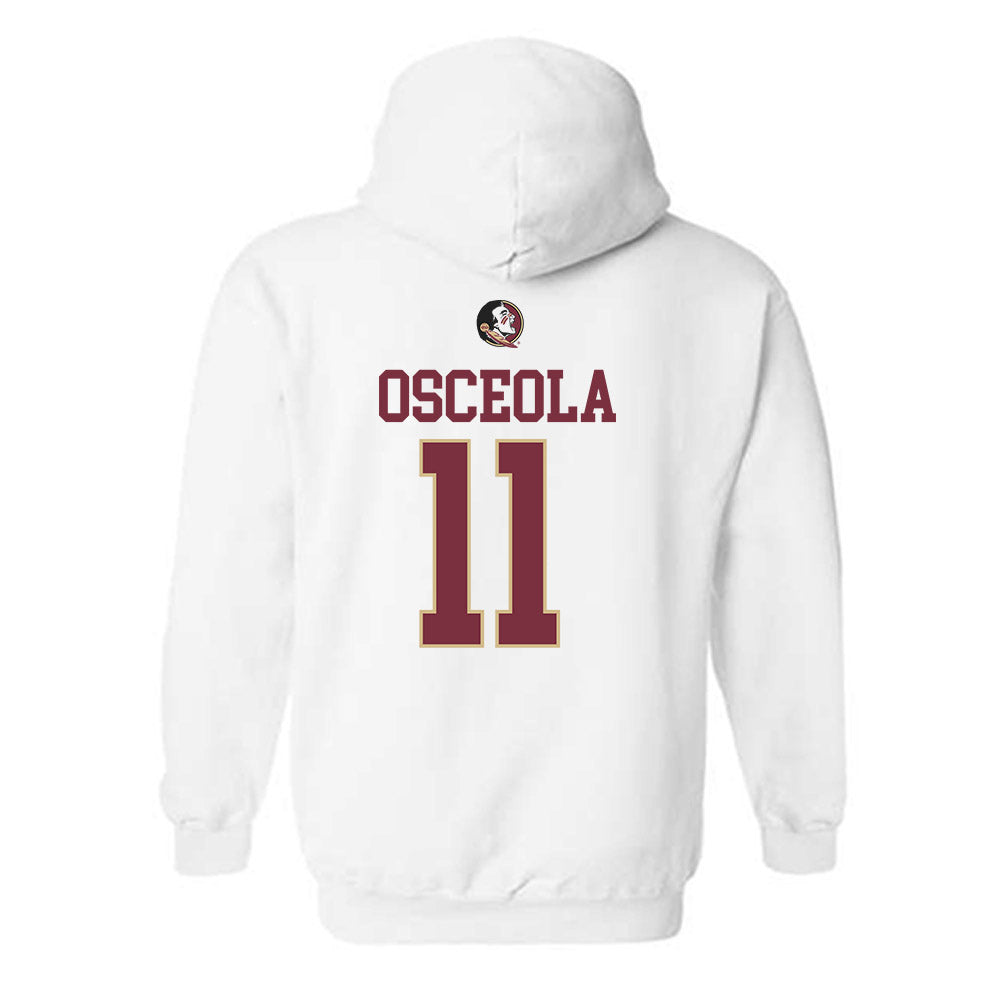 FSU - NCAA Men's Basketball : Xavier Osceola - Fashion Shersey Hooded Sweatshirt-1