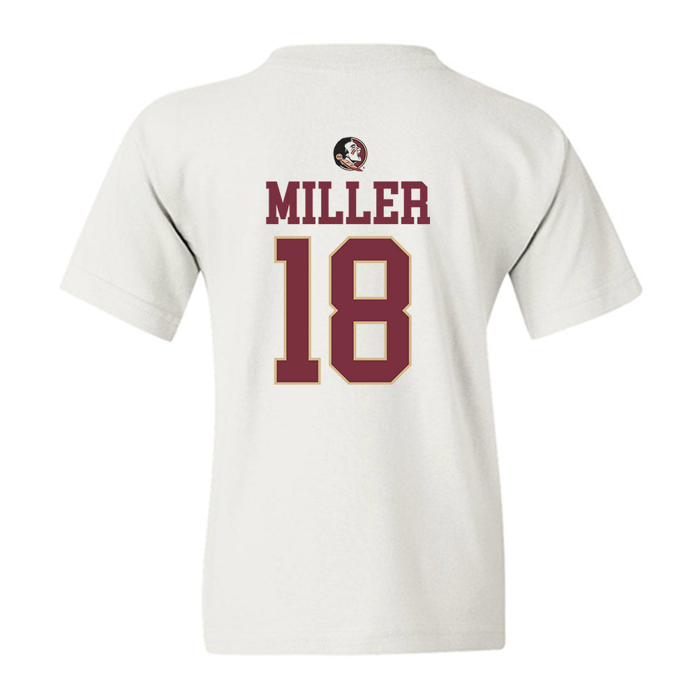 FSU - NCAA Women's Lacrosse : Ellie Miller - Fashion Shersey Youth T-Shirt-1