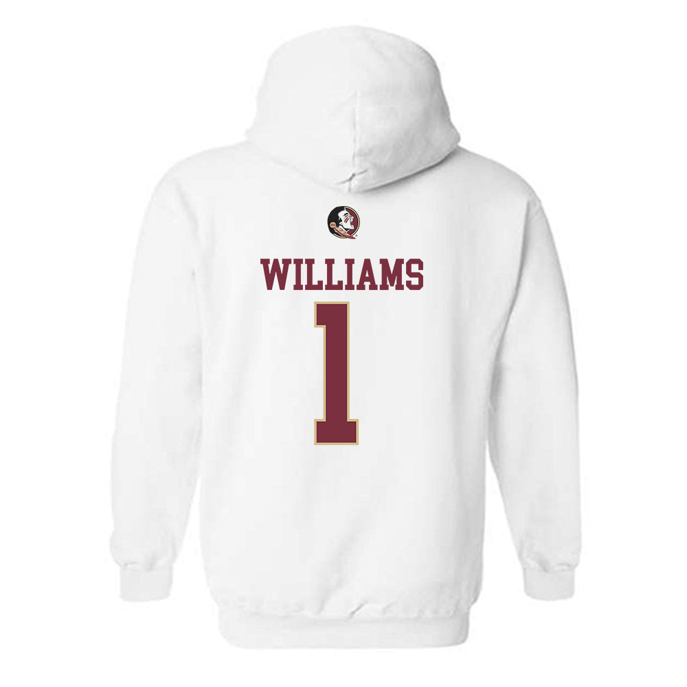 FSU - NCAA Baseball : Chase Williams - Fashion Shersey Hooded Sweatshirt-1