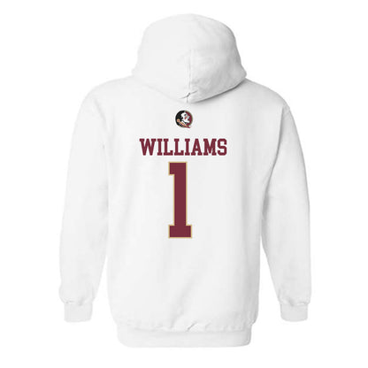 FSU - NCAA Baseball : Chase Williams - Fashion Shersey Hooded Sweatshirt-1