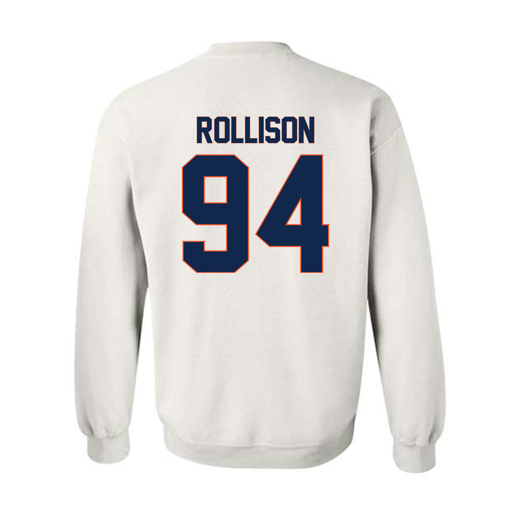 Virginia - NCAA Football : Hayden Rollison - Replica Shersey Crewneck Sweatshirt