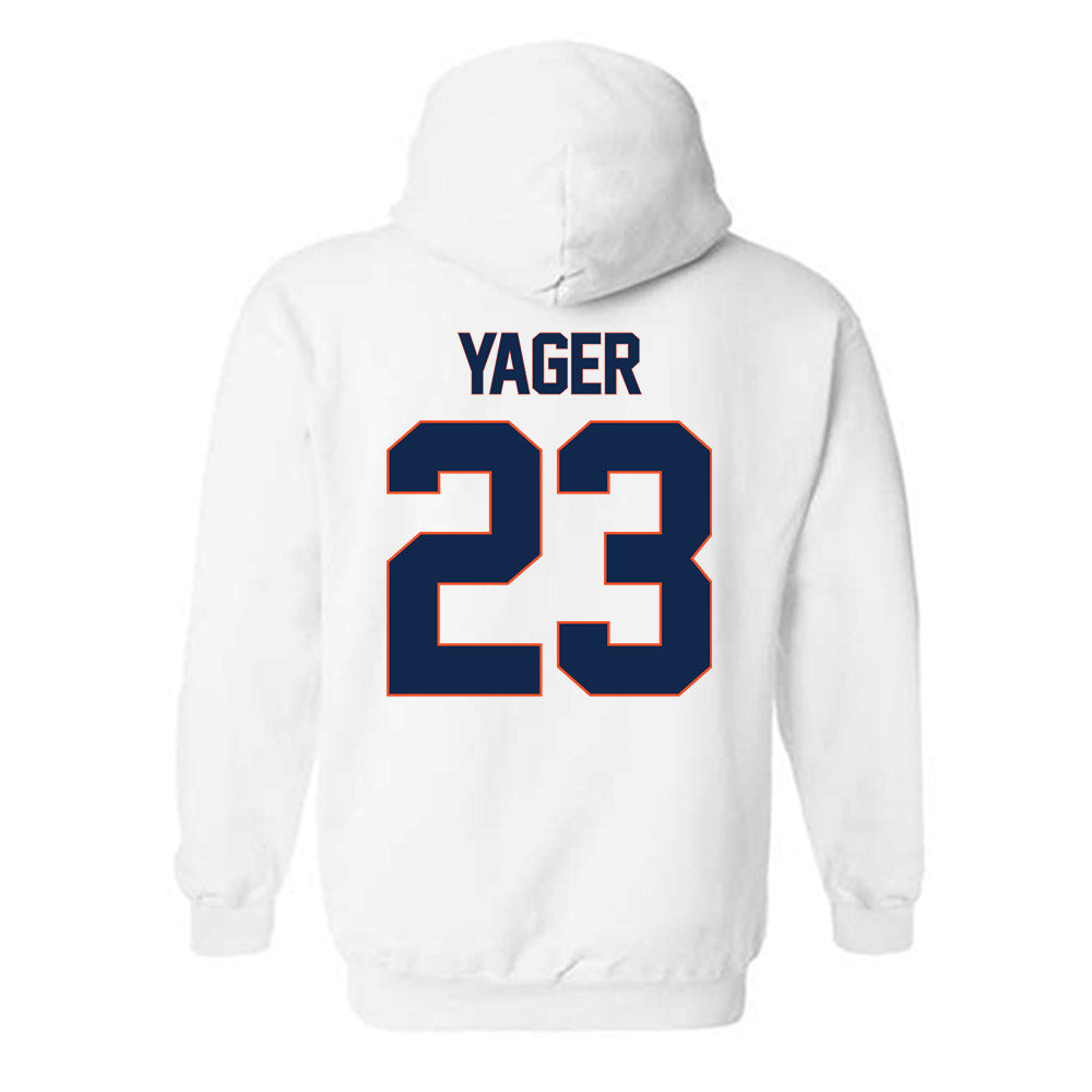 Virginia - NCAA Men's Lacrosse : Chase Yager - Replica Shersey Hooded Sweatshirt