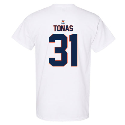 Virginia - NCAA Baseball : Angelo Tonas - Replica Shersey T-Shirt