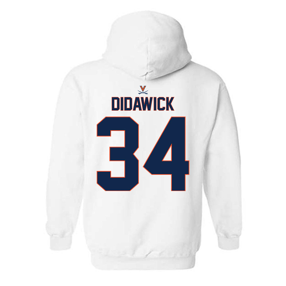 Virginia - NCAA Baseball : Harrison Didawick - Replica Shersey Hooded Sweatshirt