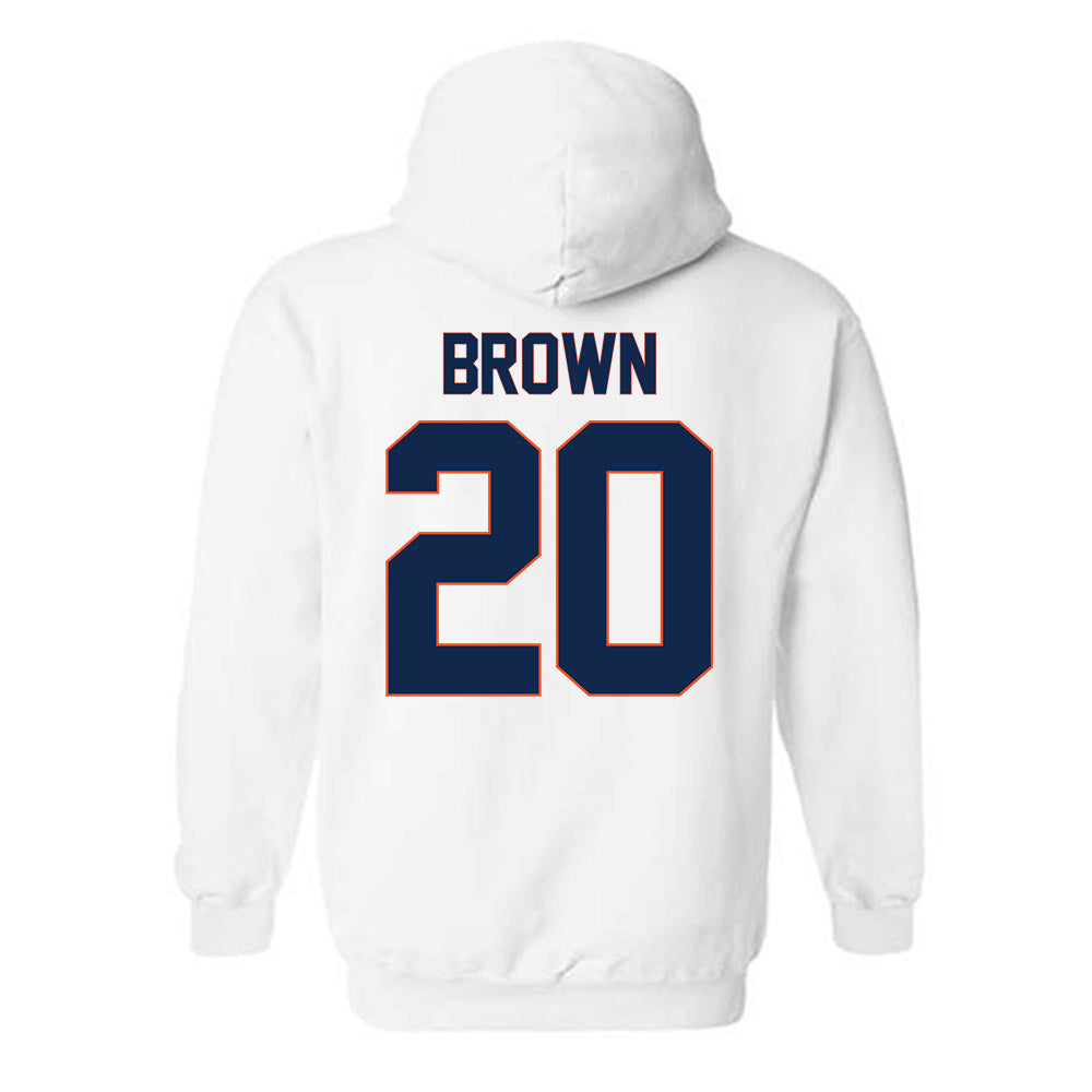 Virginia - NCAA Football : Xavier Brown - Replica Shersey Hooded Sweatshirt