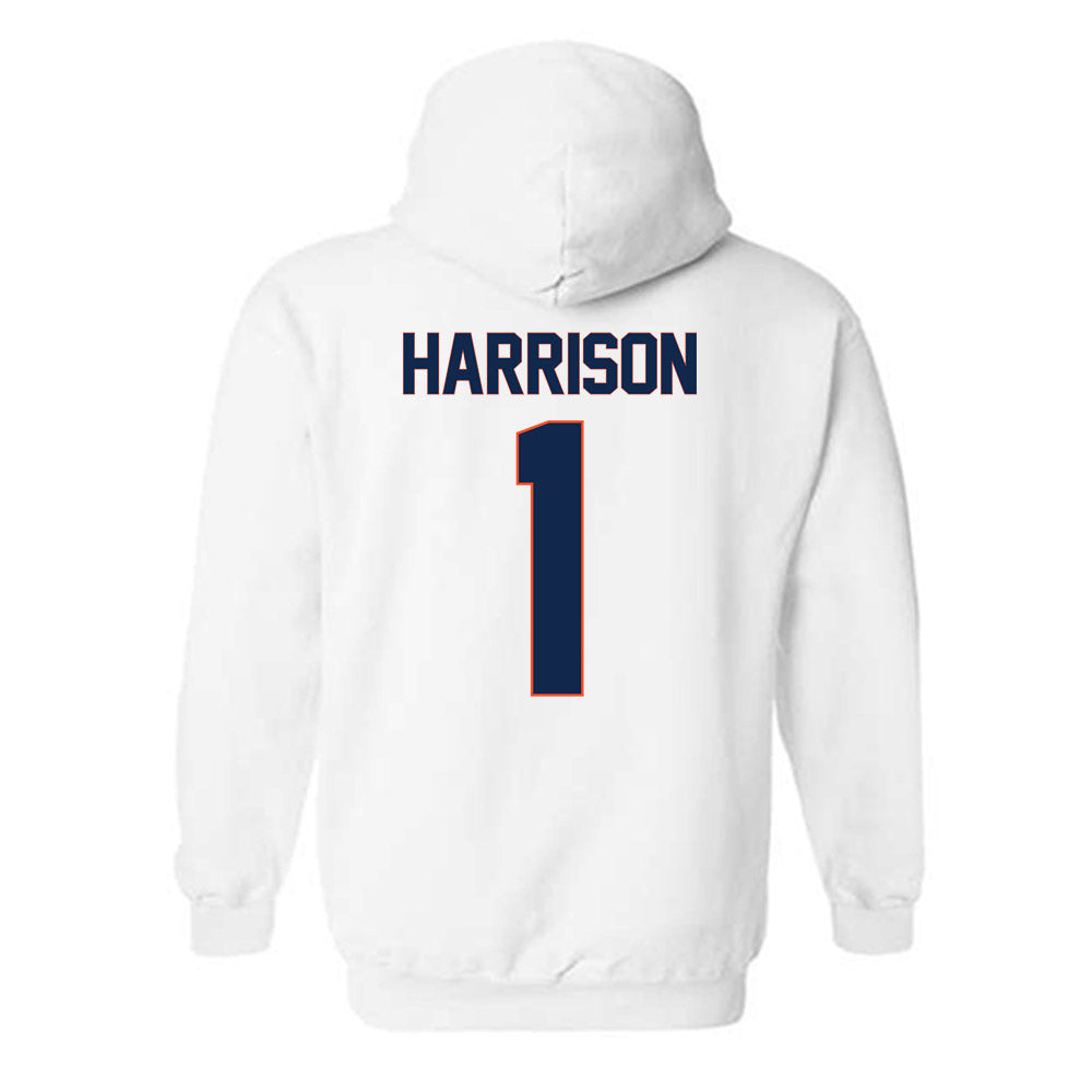 Virginia - NCAA Football : Suderian Harrison - Replica Shersey Hooded Sweatshirt