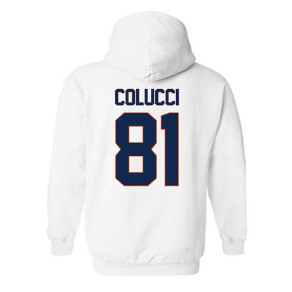 Virginia - NCAA Men's Lacrosse : Thomas Colucci - Replica Shersey Hooded Sweatshirt