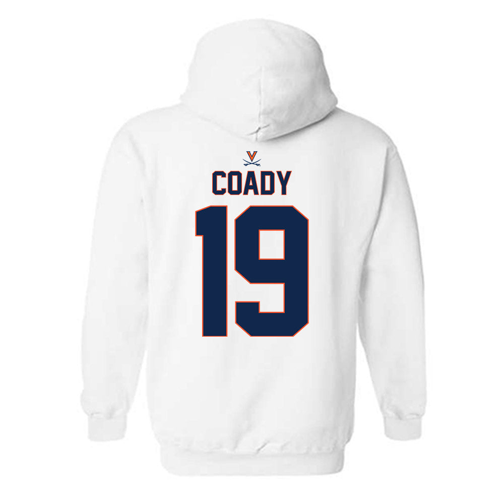 Virginia - NCAA Baseball : Owen Coady - Replica Shersey Hooded Sweatshirt