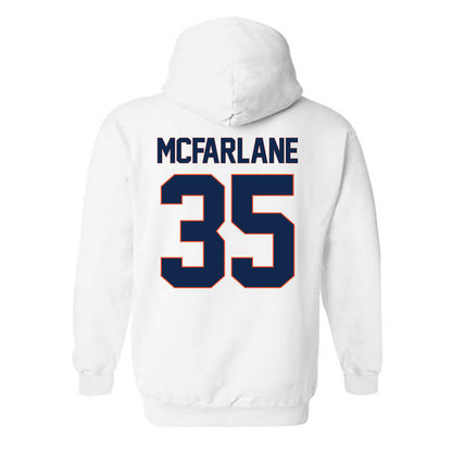 Virginia - NCAA Men's Lacrosse : Burke McFarlane - Replica Shersey Hooded Sweatshirt