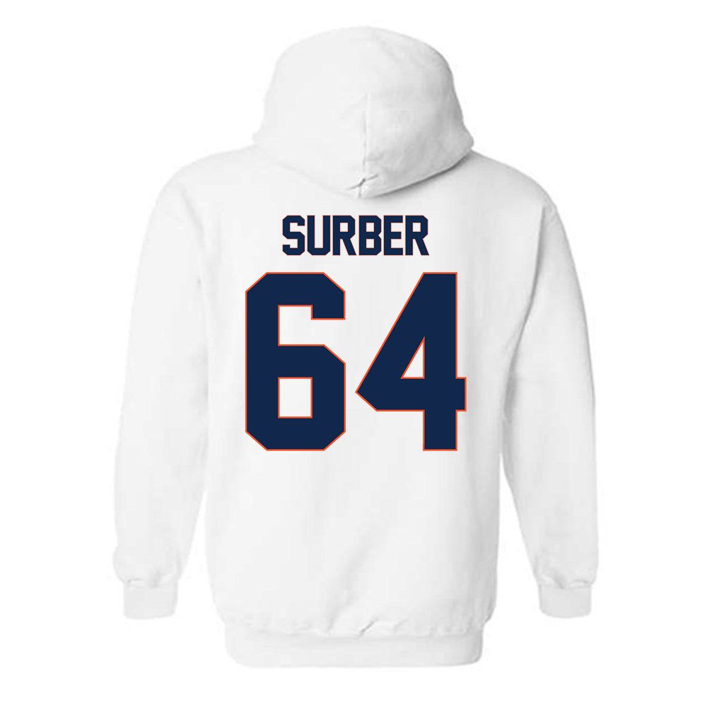 Virginia - NCAA Football : Cole Surber - Replica Shersey Hooded Sweatshirt